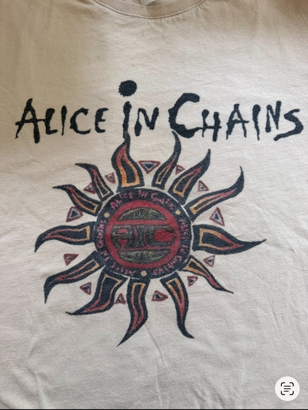 Beige Graphic Band T-Shirt Alice In Chains - Picture 3 of 6